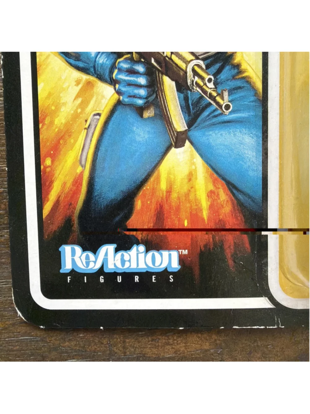 Super7 G.I. Joe Snake Eyes ReAction Boxed Action Figure Blue 2021 w/ Rifle